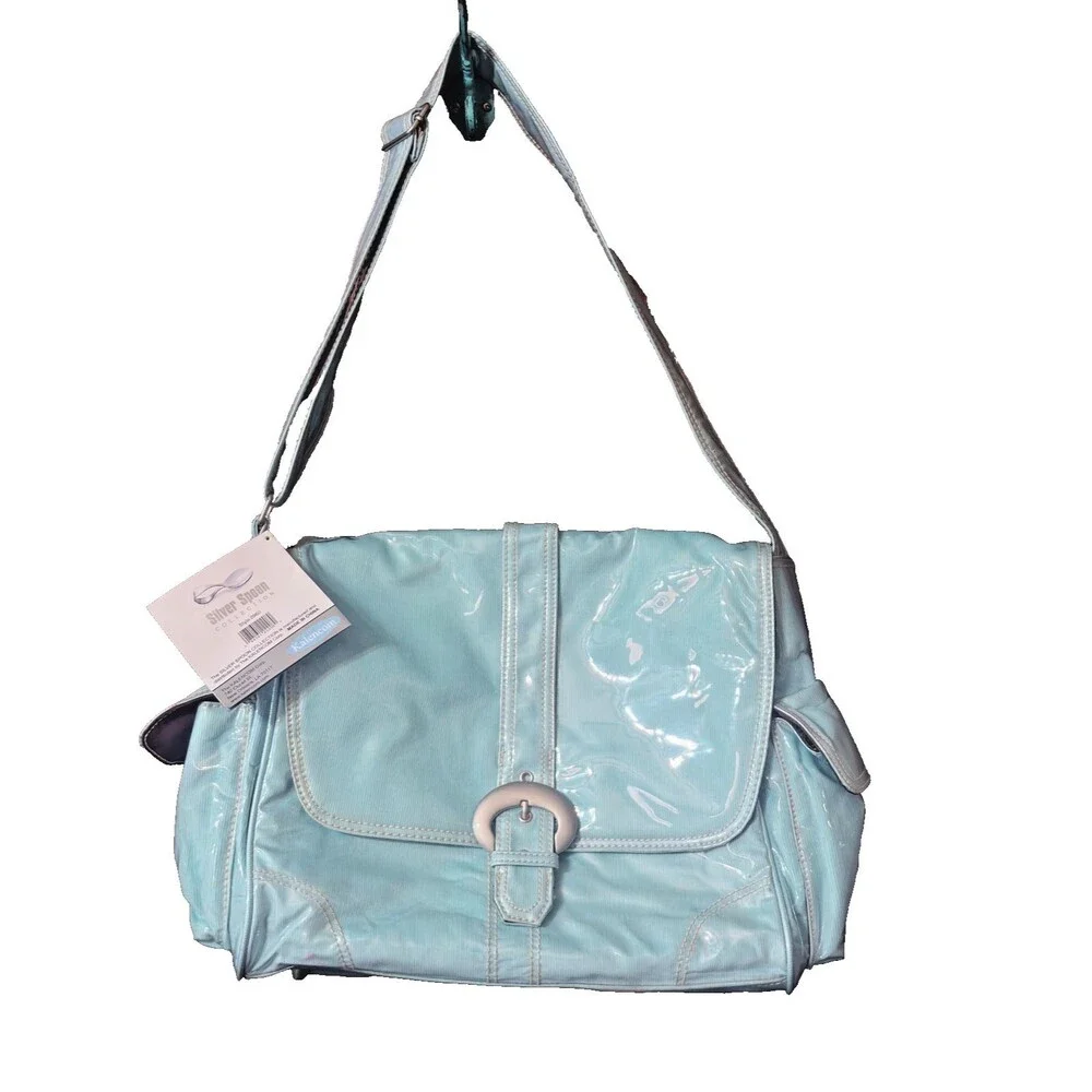 Kalencom Silver Spoon Collection Flap Diaper Bag NWT